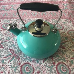 A whistling tea kettle